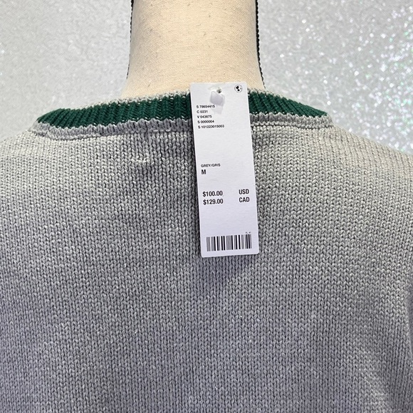 X-LARGE LINE KNIT V NECK SWEATER SIZE M - Picture 7 of 11